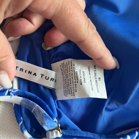 Trina Turk Women's Standard Basque Asymmetrical One
Piece Size 10 - Picture 11 of 12